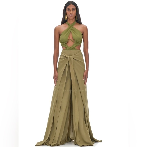 Andrea Iyamah Wrap Thema pants NWT - Green - Picture 5 of 7